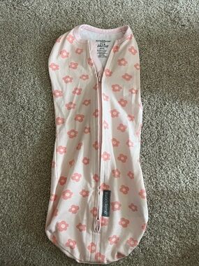 SwaddleMe Pink Floral Zip Swaddle Sack